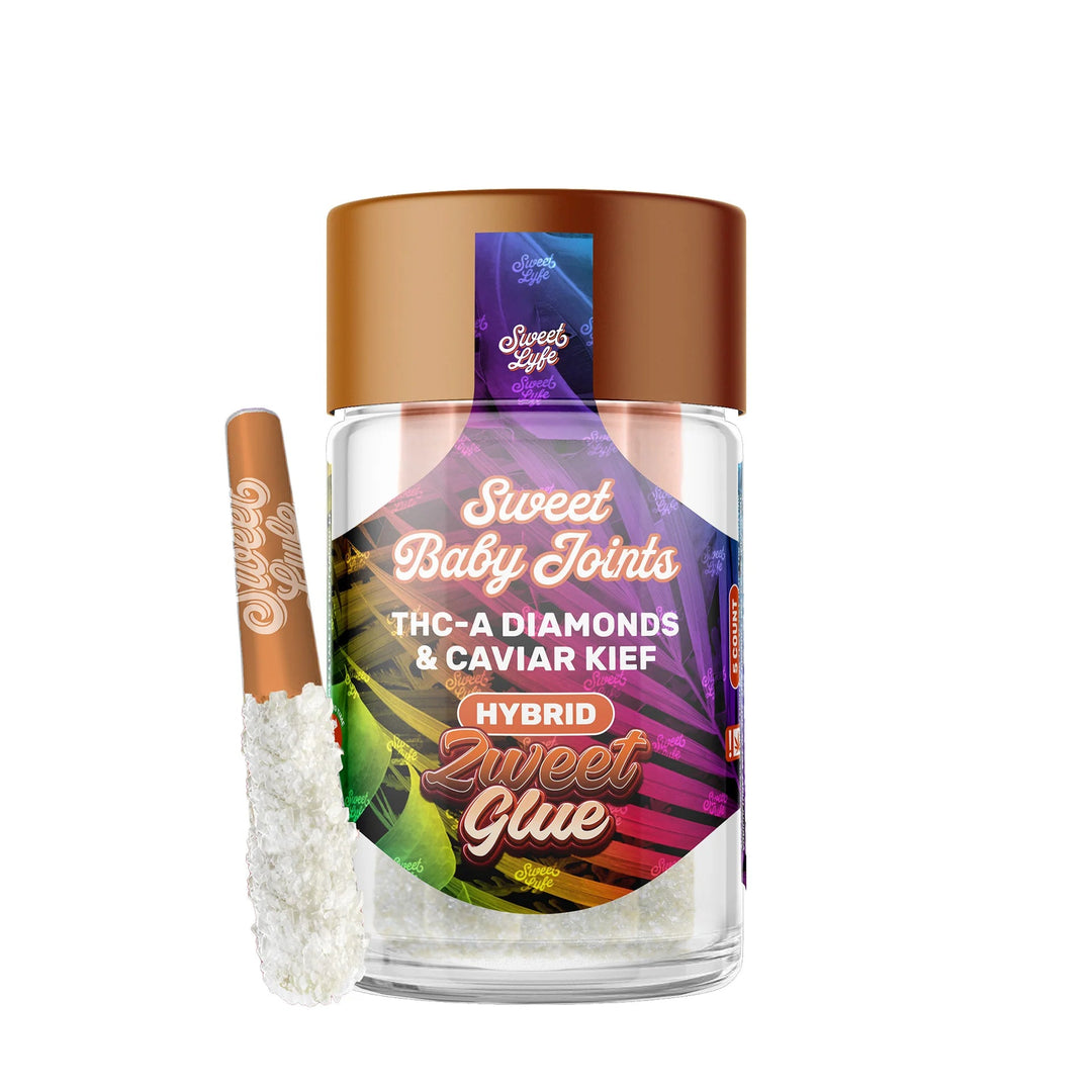 Sweet Lyfe Sweet Baby Joints THC-A Diamonds & Caviar Kief - Zweet Glue - Hybrid - Headshop.com