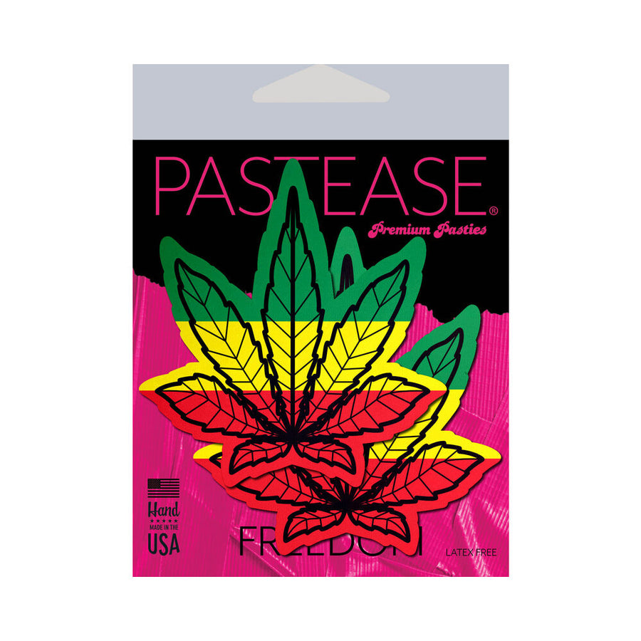 Pastease Indica Pot Leaf: Rasta Weed Nipple Pasties - Headshop.com