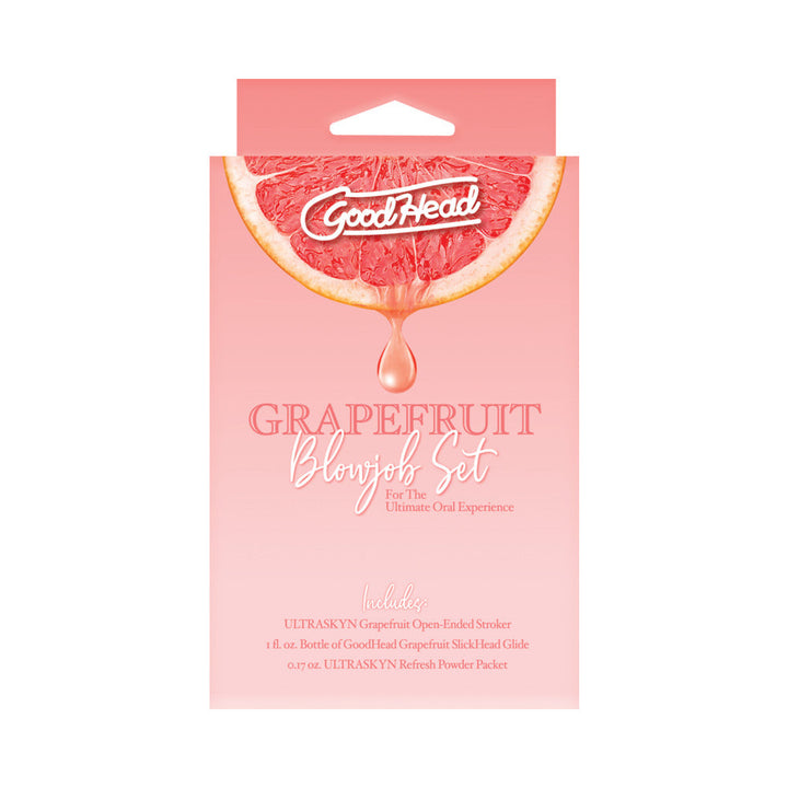 GoodHead Grapefruit Blowjob Set Yellow Pink