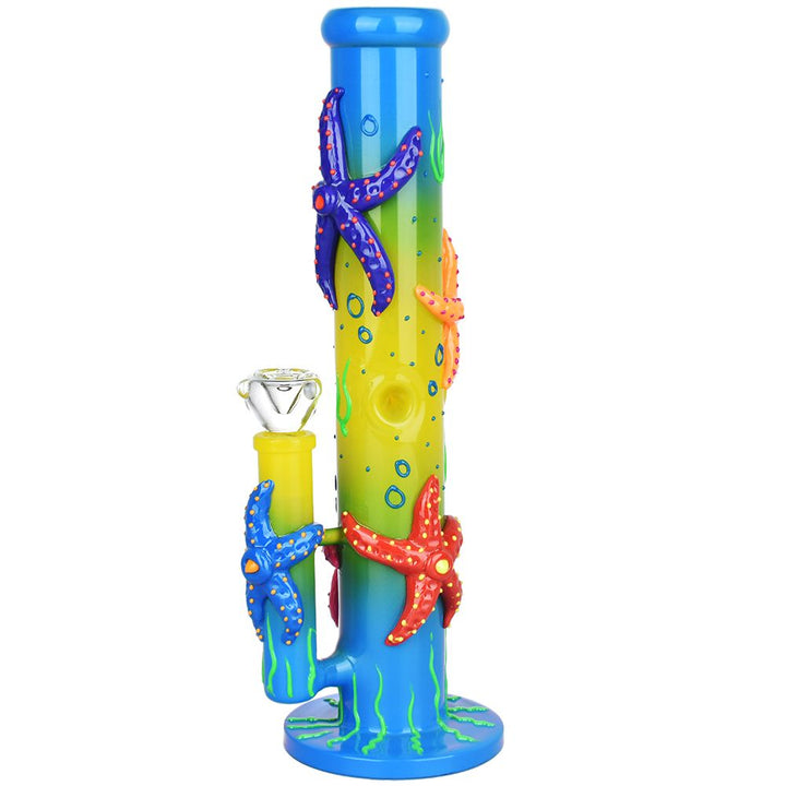 Catch A Rising Starfish Glow In The Dark Tube Water Pipe - 13.75" / 19mm F - Headshop.com