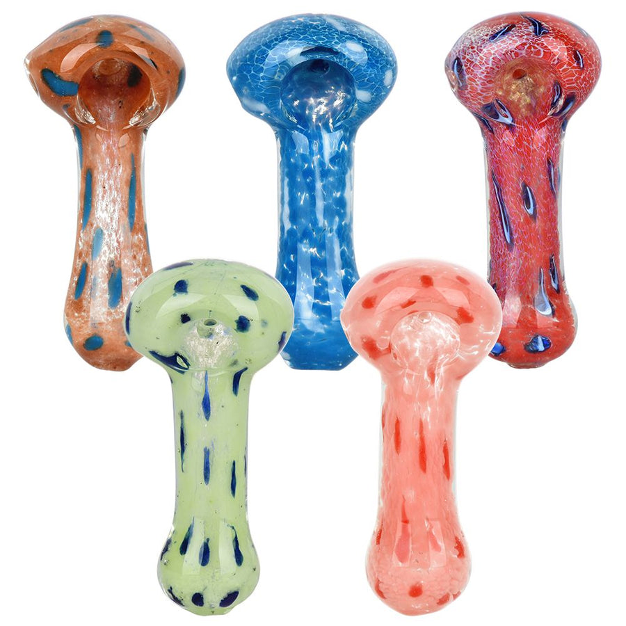 I'm Seeing Spots! Glass Spoon Pipe - 3.5" / Colors Vary - Headshop.com
