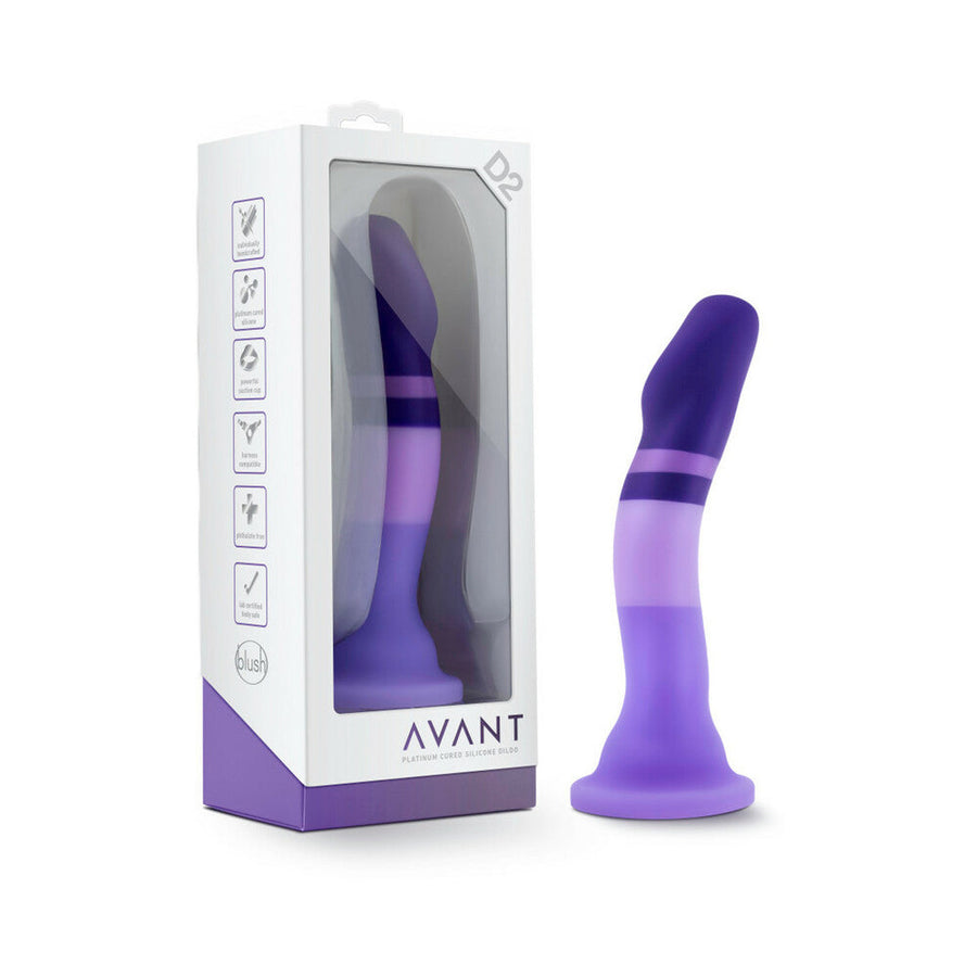 Avant D2 Purple Rain 7.5 in. Silicone Dildo - Headshop.com