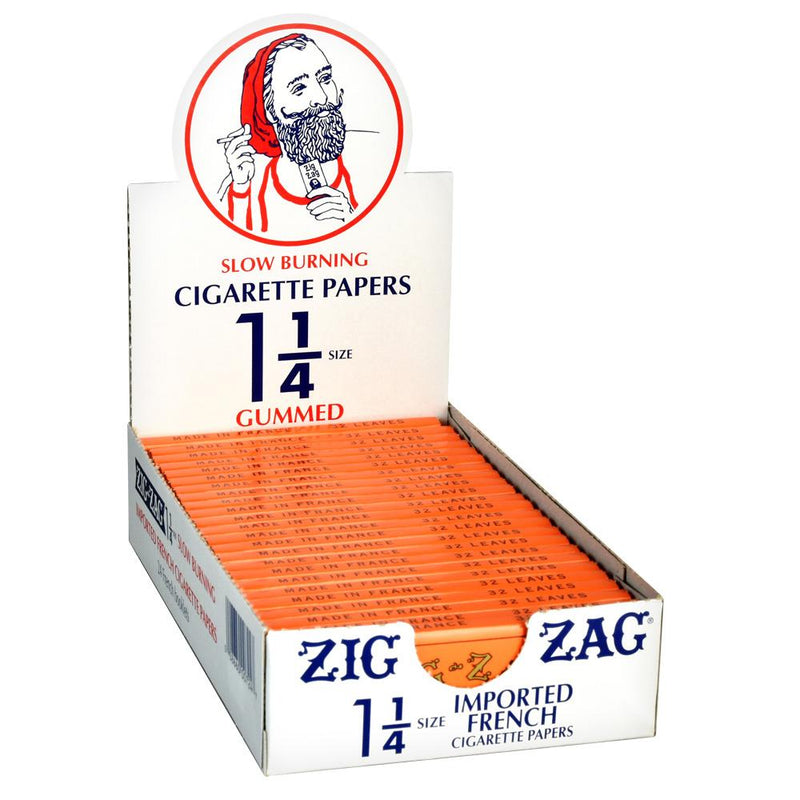 Zig Zag Orange Rolling Papers | 1 1/4 Inch - Headshop.com