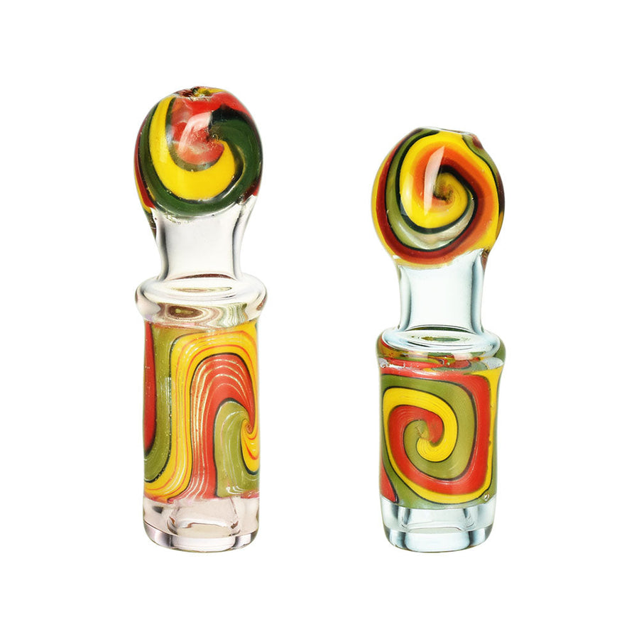 Rasta Rocket Chillum Pipe - 3.25"/ Colors Vary - Headshop.com