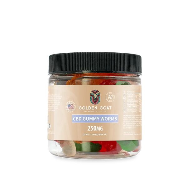 CBD Gummies 250MG - Clear Worms