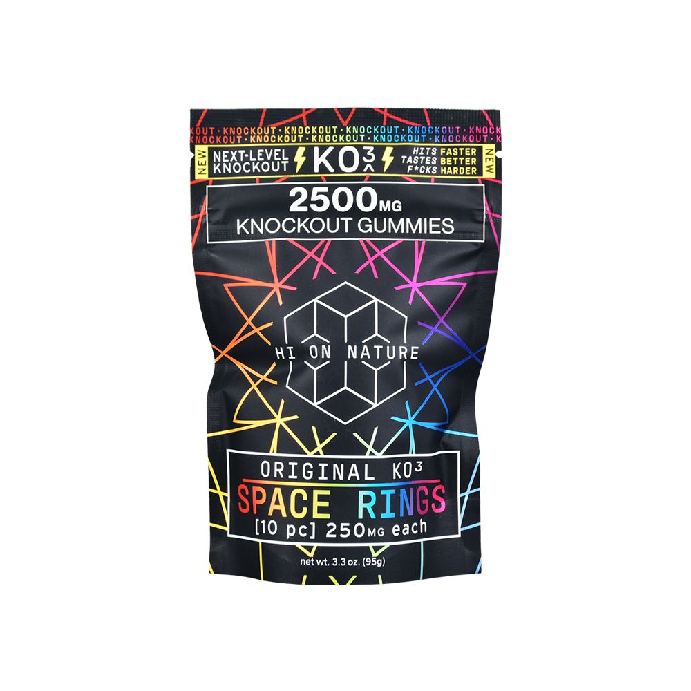 Hi On Nature Space Rings KO3 Blend Gummies - 2500MG / 10pc - Headshop.com