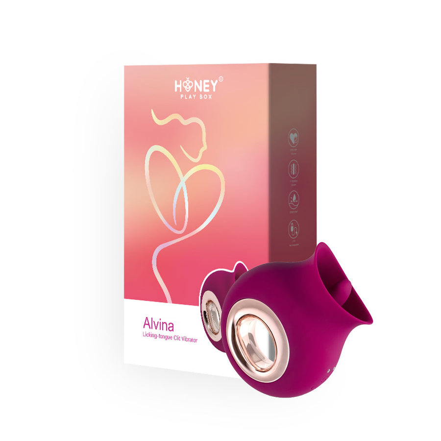 Honey Play Box Alvina Luxury Tongue Licking Clitoral Vibrator Magenta - Headshop.com