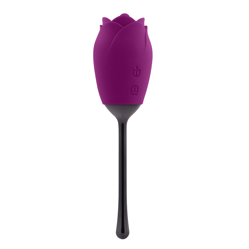 Playboy Petal Rechargeable Silicone Tongue Flicking Vibrator Wild Aster - Headshop.com