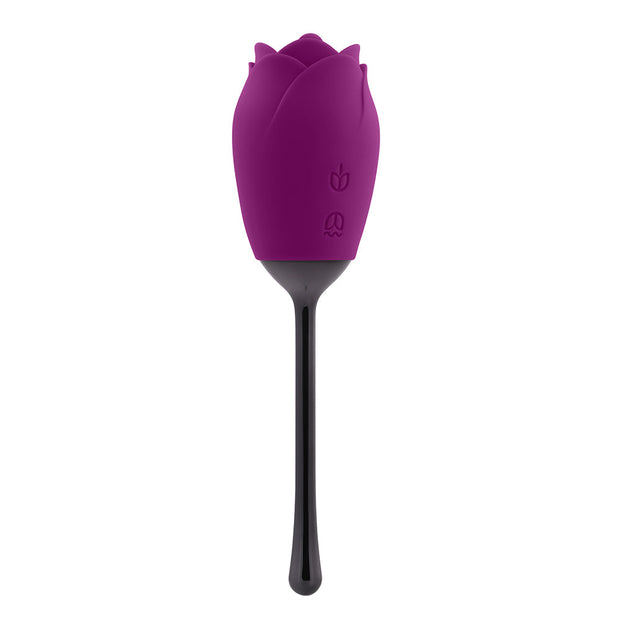 Playboy Petal Rechargeable Silicone Tongue Flicking Vibrator Wild Aster - Headshop.com