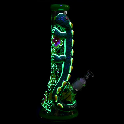 Exotic Lizard Beaker Water Pipe - 13.75"/14mm F - Headshop.com
