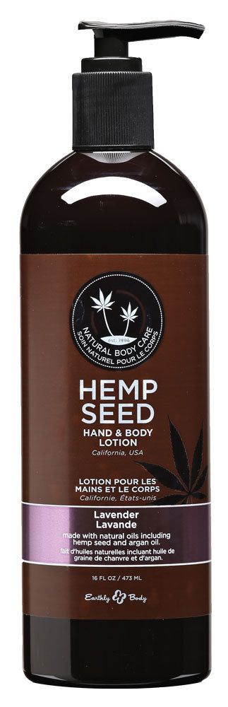 16oz Earthly Body Hemp Seed Hand & Body Lotion - Headshop.com