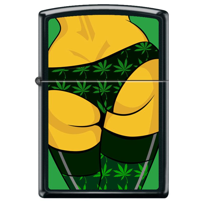 Zippo Lighter | Weed Bum | Black Matte - Headshop.com