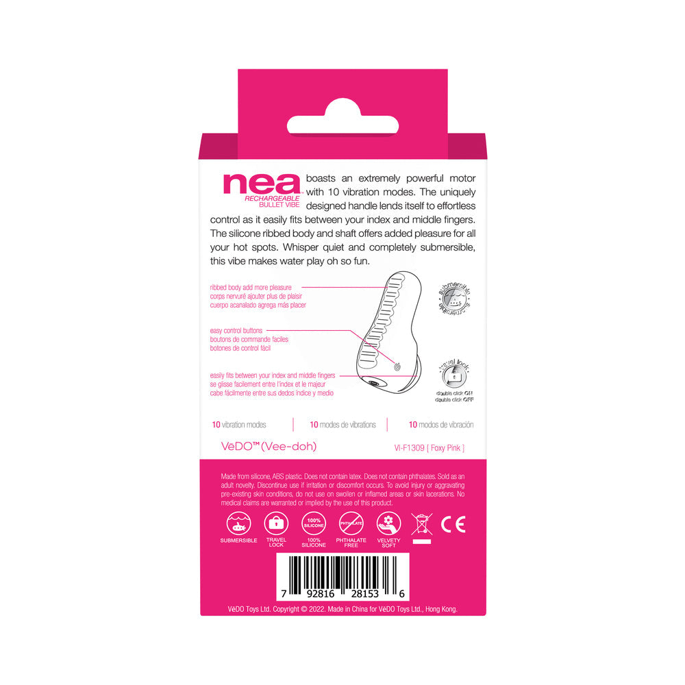 VeDO Nea Rechargeable Finger Vibe Foxy Pink - Headshop.com