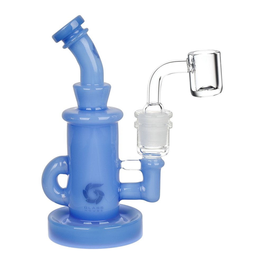 Glass House Mini Incycler Dab Rig - 5.75" / 14mm F / Colors Vary - Headshop.com
