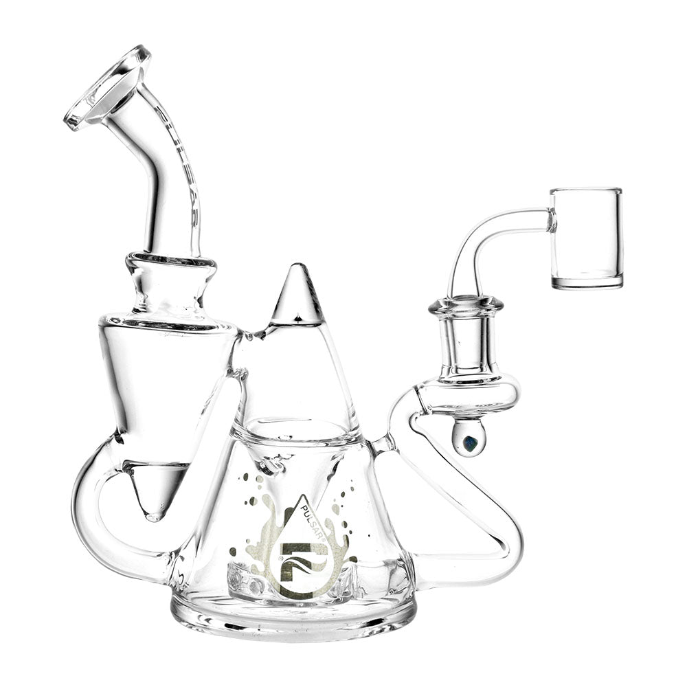 Pulsar Tea Pot Recycler Rig - 7.75" / 14mm F / Clear - Headshop.com