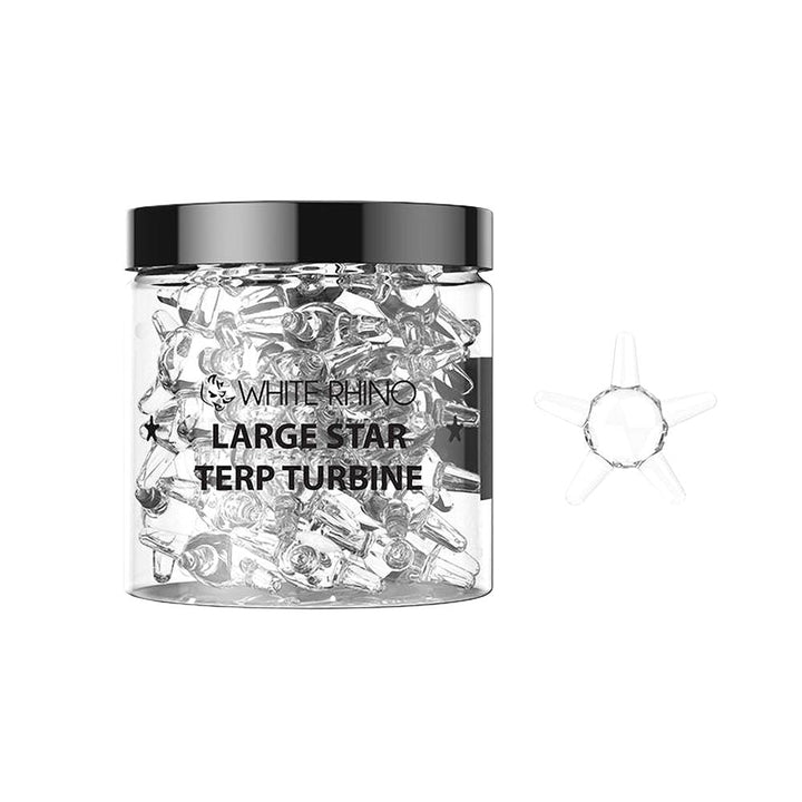White Rhino Terp Turbine Stars | 25ct Jar - Headshop.com