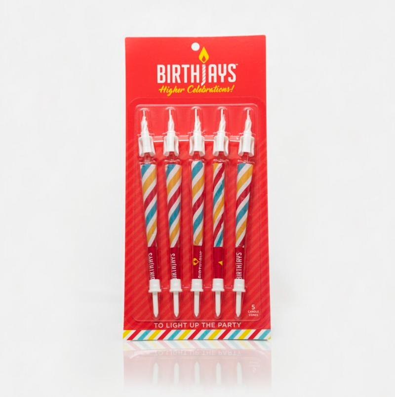 5-Pack of Birthjays (5 Joint Birthday Candles) - Headshop.com