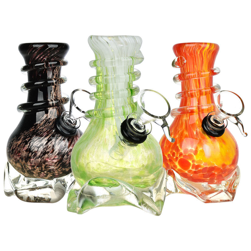 Slip In To The Flow Soft Glass Water Pipe - 5" / Colors Vary - Headshop.com