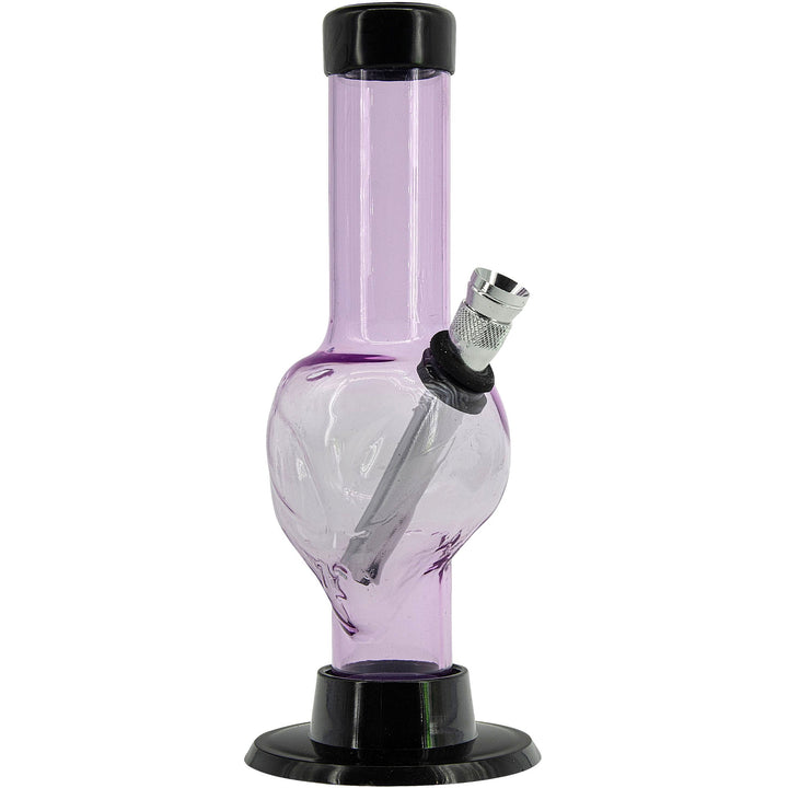 Mini Skull Acrylic Bong - 6" Tall - Multiple Colors