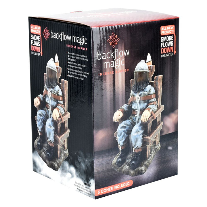 Electric Chair Polyresin Backflow Incense Burner - 6.5" - Headshop.com