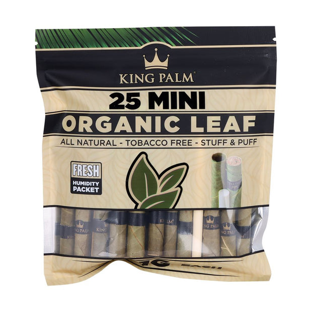 4CT DISPLAY - King Palm Hand Rolled Leaf - 25pc / Mini