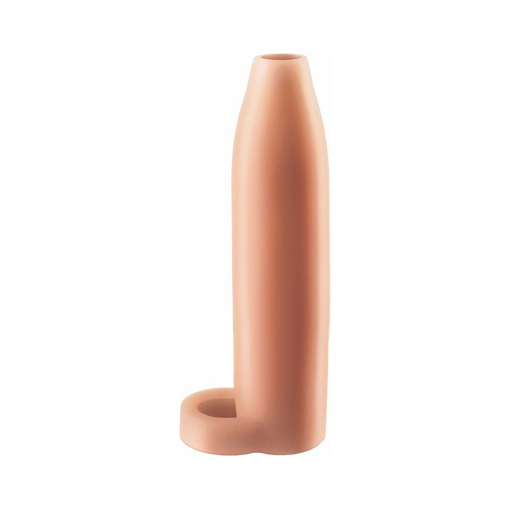 Pipedream Fantasy X-tensions 5.5 in. Real Feel Enhancer Open-Ended Sling Beige - Headshop.com