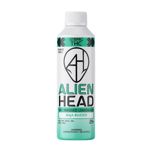 Alien Head D9 THC Lemonade | 16oz | 128mg | 4ct - Headshop.com