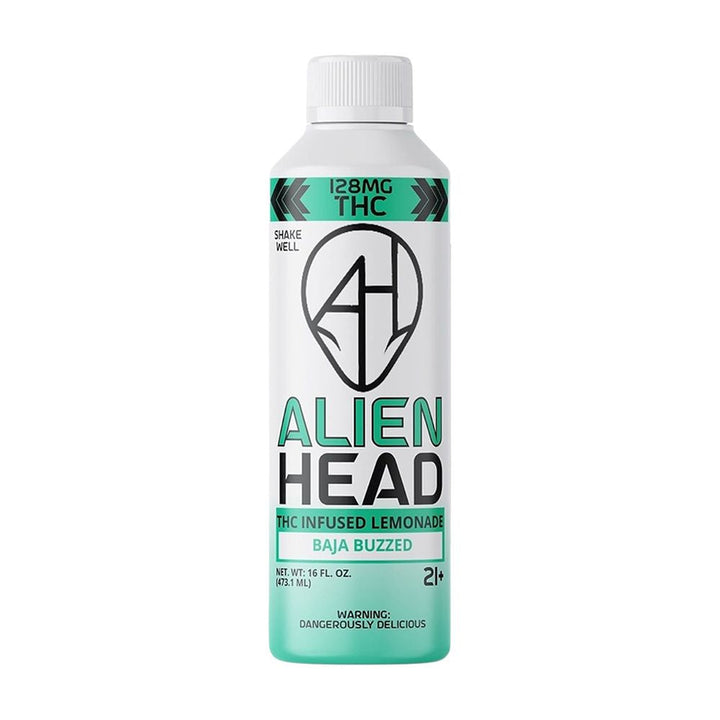Alien Head D9 THC Lemonade | 16oz | 128mg | 4ct - Headshop.com