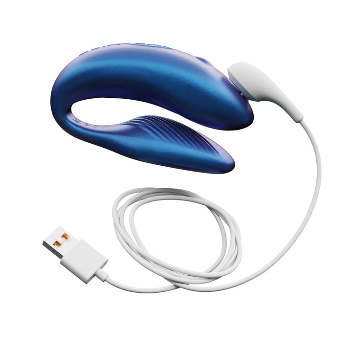 We-Vibe Chorus Rechargeable Remote-Controlled Silicone Couples Vibrator Cosmic Blue - Headshop.com