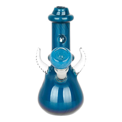 Mini Horns Opal Water Pipe - 5" / 10mm F / Colors Vary - Headshop.com