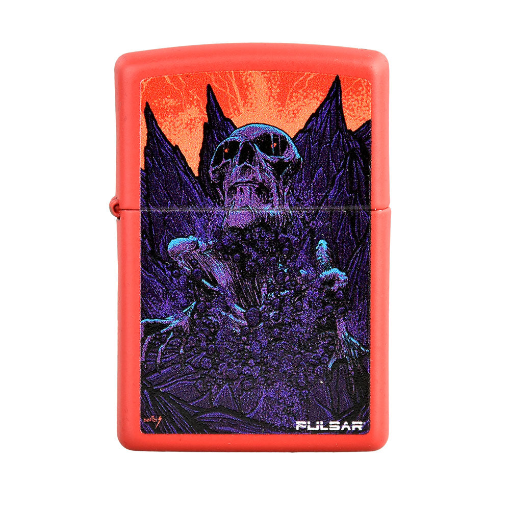 Zippo Lighter - Pulsar Great Awakening - Red Matte - Headshop.com