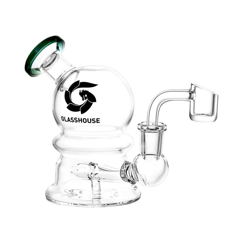 Glass House Bubble Glass Dab Rig - 4.5" / 14mm F / Colors Vary - Headshop.com
