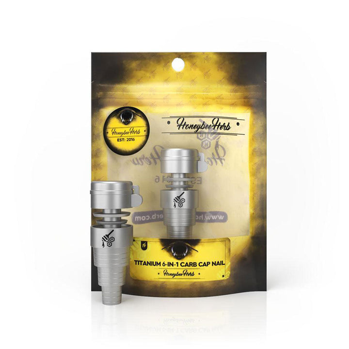 TITANIUM 6 IN 1 CARB CAP DAB NAIL - Headshop.com