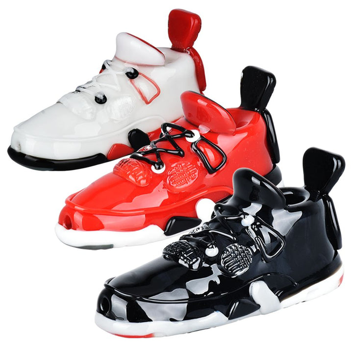 Retro Highz x Empire Glassworks Retro Sneaker V2 Glass Hand Pipe | 4" - Headshop.com