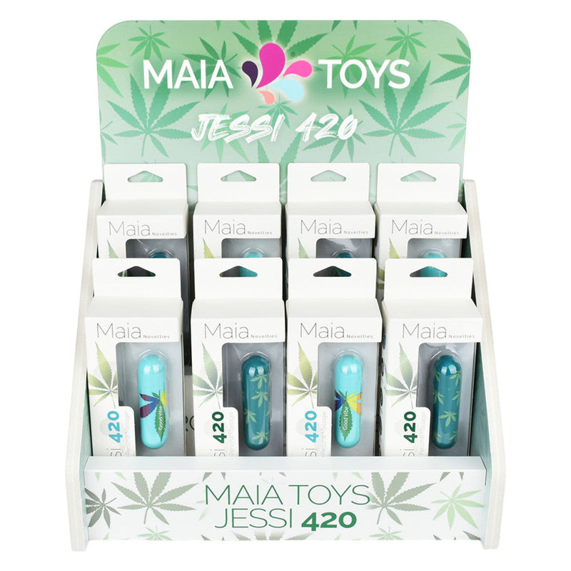 Maia Novelties 420 Jessi Personal Massager | 3" | Asst Styles | 8pc Display - Headshop.com