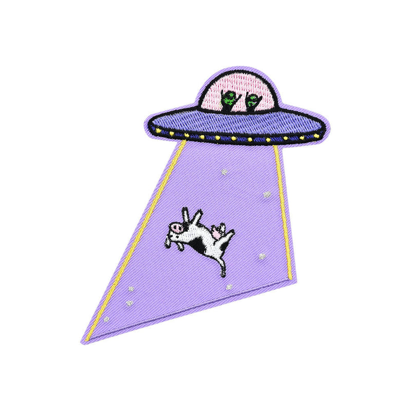 Come Back Bessie UFO Embroidered Iron-On Patch - 4" x 3" - Headshop.com