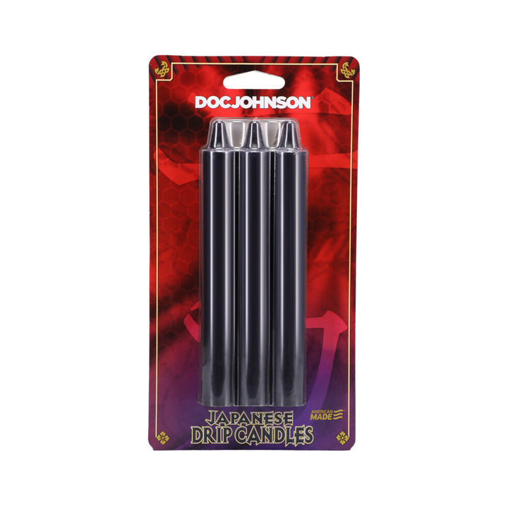 Japanese Drip Candles 3-Pack Black - Headshop.com