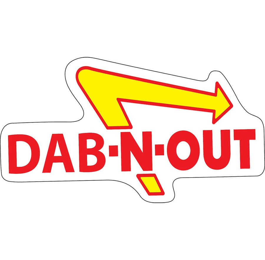 Dab-N-Out Sticker - 5.5" x 3" - Headshop.com