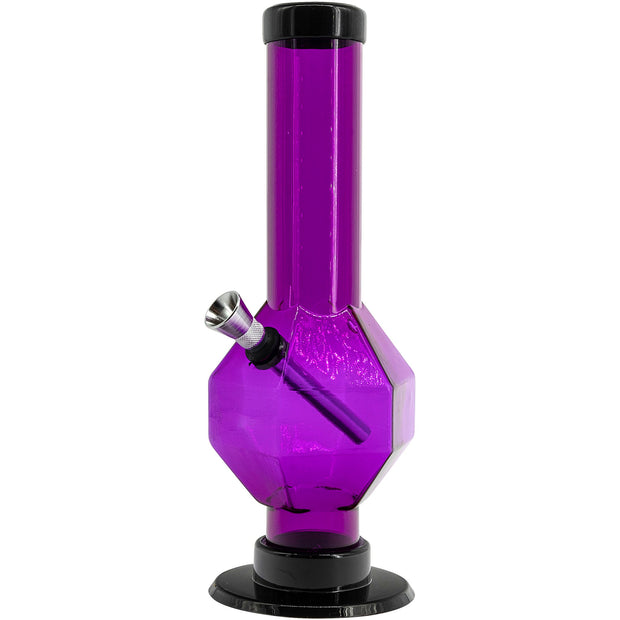 Acrylic Diamond Bong 9-12"  - Multiple Colors