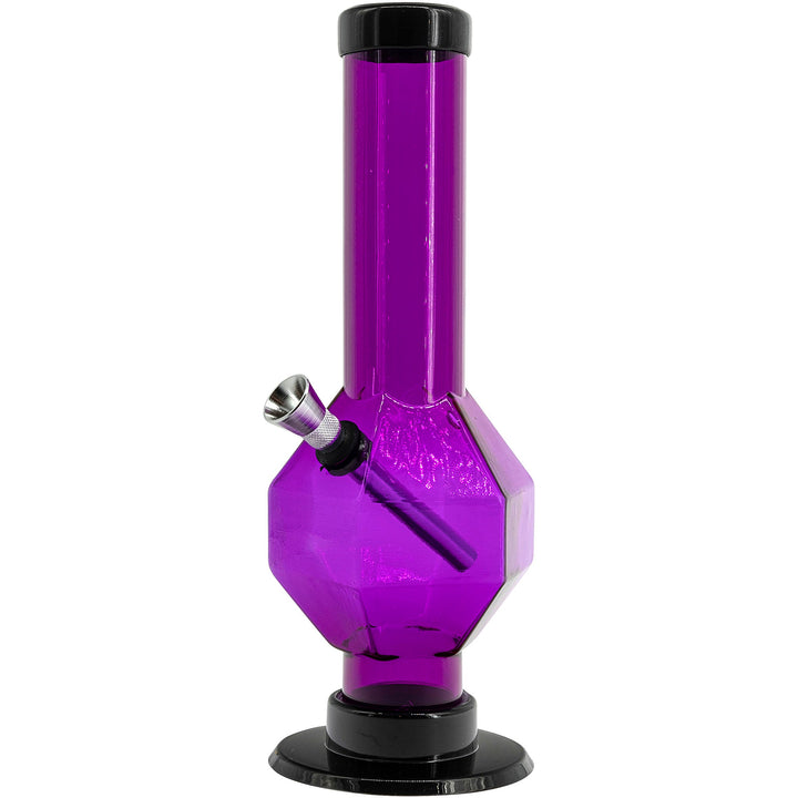 Acrylic Diamond Bong 9-12"  - Multiple Colors