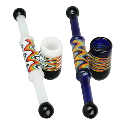 Two-Person Wavelength Bubbler Pipe - 8.5"/Colors Vary - Headshop.com