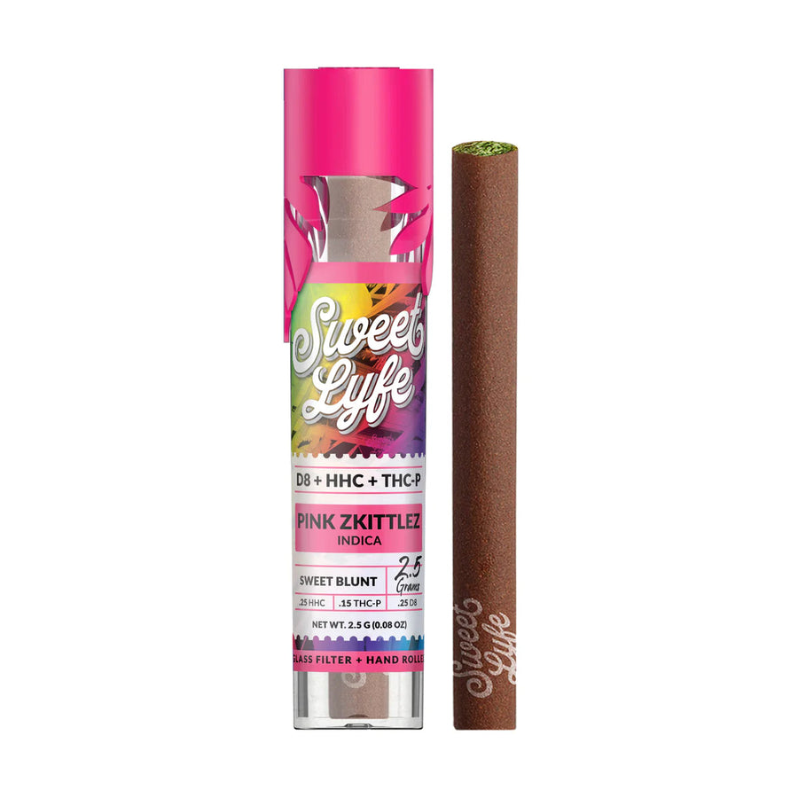 Sweet Blunt D8, HHC, THC-P - Pink Zkittlez (Indica) - Headshop.com