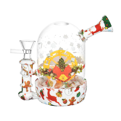Christmas Waterwheel Bell Jar Water Pipe - 4.5" / 14mm F - Headshop.com