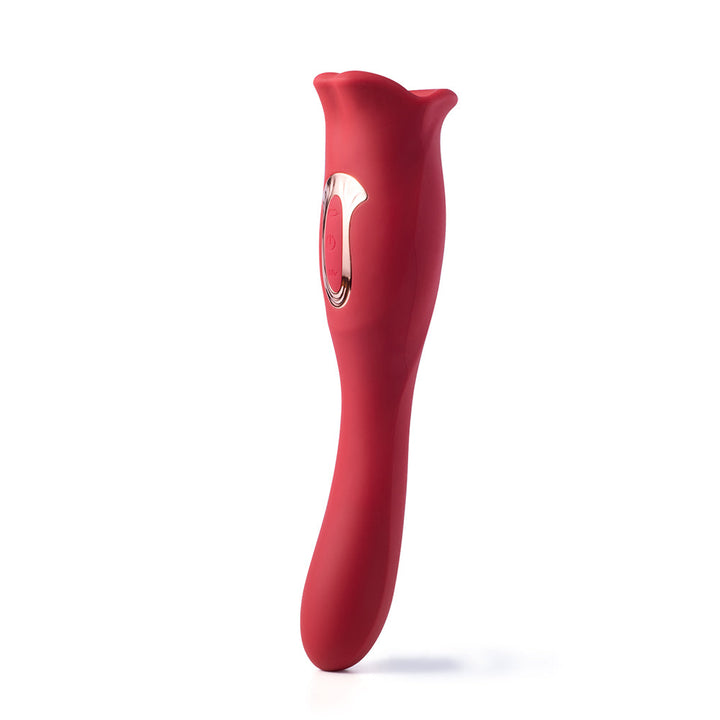 Honey Play Box Eva Sucking Mouth Tongue Clit Stimulator and G-spot Vibrator Red - Headshop.com