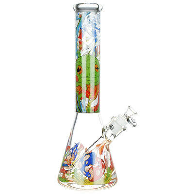 Wormhole Psychedelic Forest Beaker Water Pipe - 14.5" / 14mm F - Headshop.com