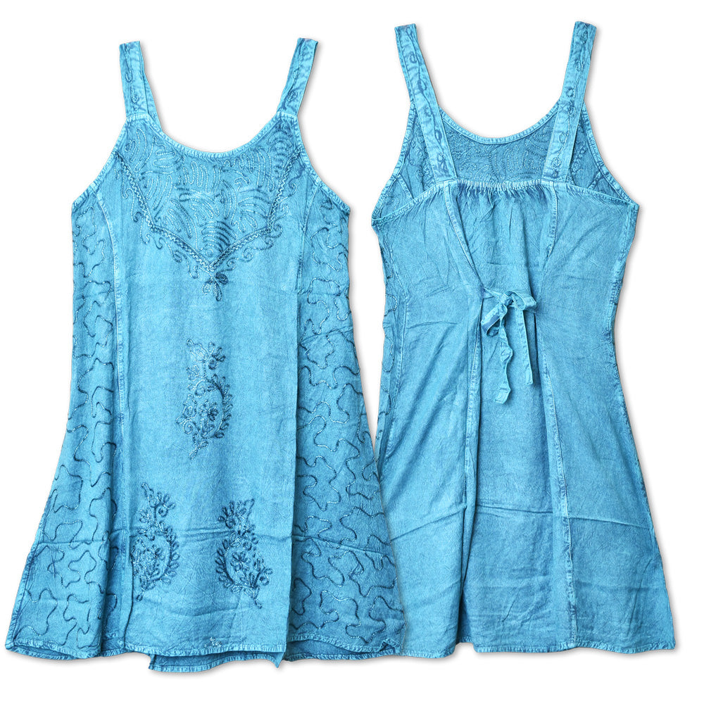 ThreadHeads Embroidered Design Strap Dress - One Size / Colors Vary - Headshop.com