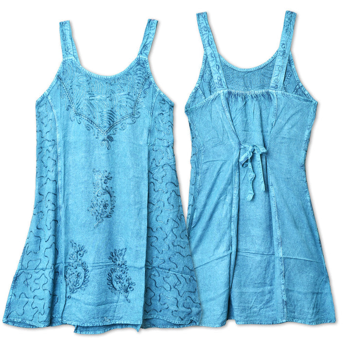 ThreadHeads Embroidered Design Strap Dress - One Size / Colors Vary - Headshop.com