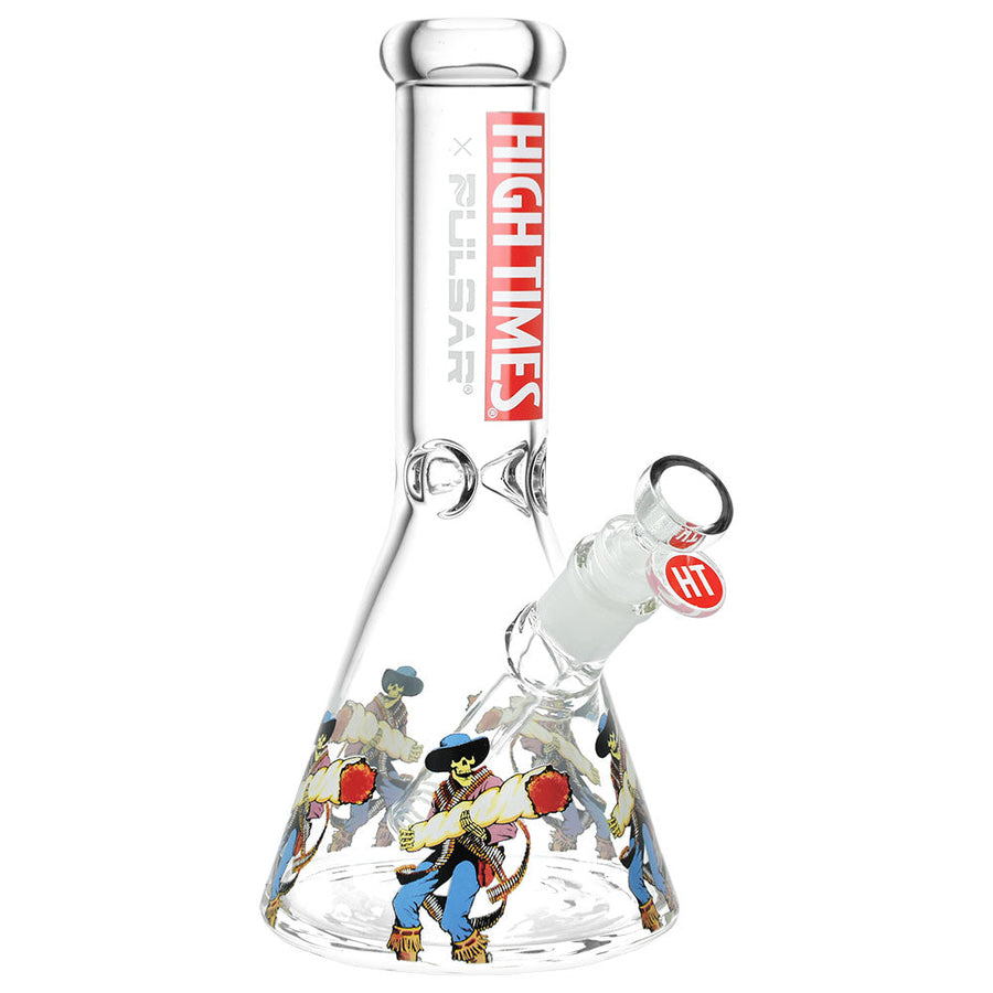 High Times x Pulsar Beaker Water Pipe - Cowboys / 10.5" / 14mm F - Headshop.com