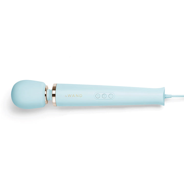 Le Wand Plug-In Vibrating Massager Sky Blue - Headshop.com