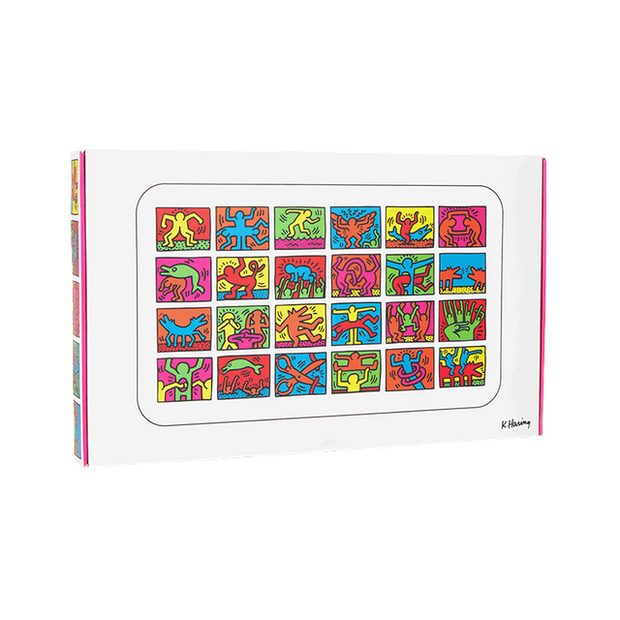 K. Haring Glass Rolling Tray - Headshop.com